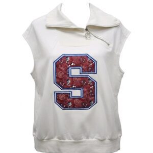 Women's Casual Zipper Sweatshirt Short Sleeve