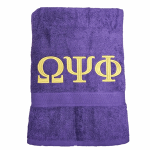 Omega Psi Phi Luxury Bath Towel