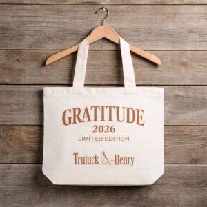 2026 Limited Edition Truluck & Henry Gratitude Canvas Tote