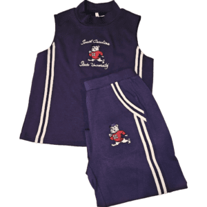 Navy South Carolina State uniform with mascot