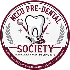 NCCU Pre-Dental Society logo with tooth and tools
