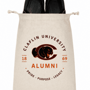 Claflin University alumni drawstring shoe bag