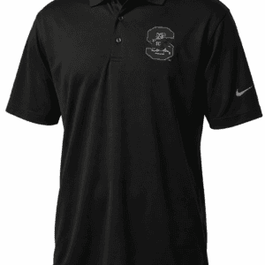 Black Nike polo shirt with chest logo